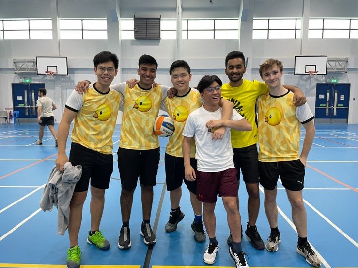 Dennis and his basketball friends